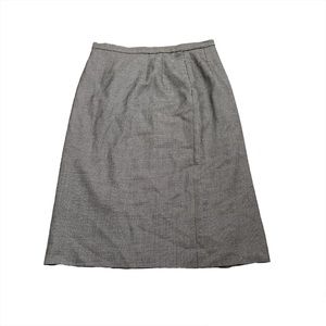Pendleton Vintage Houndstooth Check Midi Knee Length Skirt Business Casual Wool